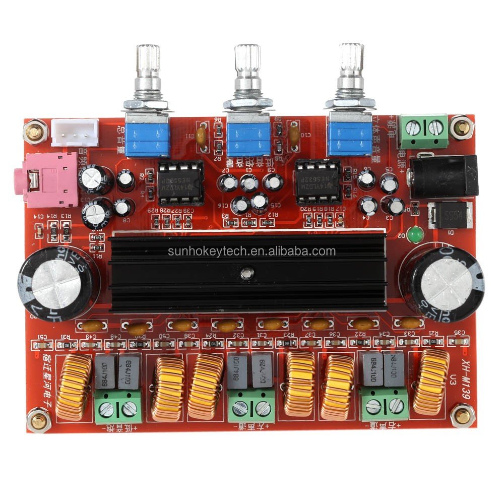 TPA3116D2 50W*2+100W 2.1 Channel Digital Subwoofer Power Class d Amplifier Module Board DC12V-24V